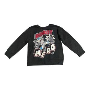 Garanimals Boy Black Robot Hero Sweatshirt